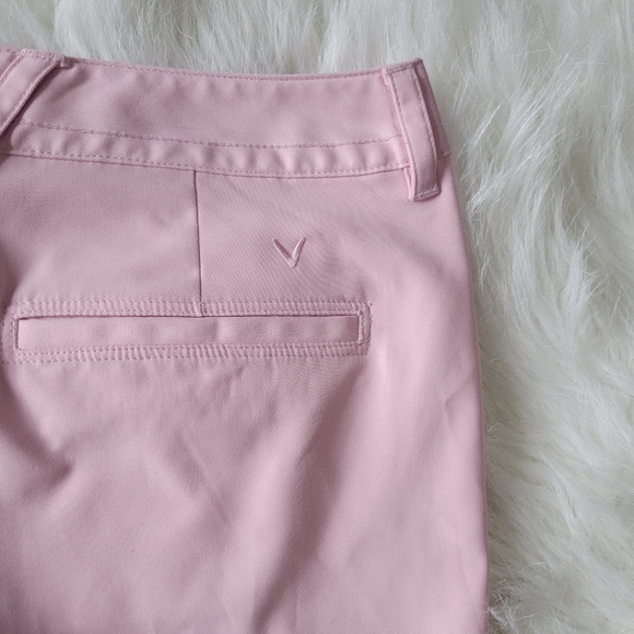 Callaway Opti•Dri Golf Shorts 8 Pink Bermuda Length Like New Condition - Picture 5 of 10